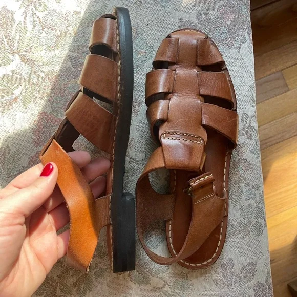 Vintage Cole Haan Leather ‘Fisherman Sandals’ - Picture 2 of 6